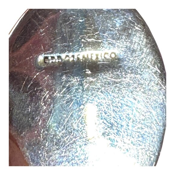 Vintage Designer Taxco Sterling Silver 925 Ruby In Zoisite Statement Pendant - Picture 3 of 7